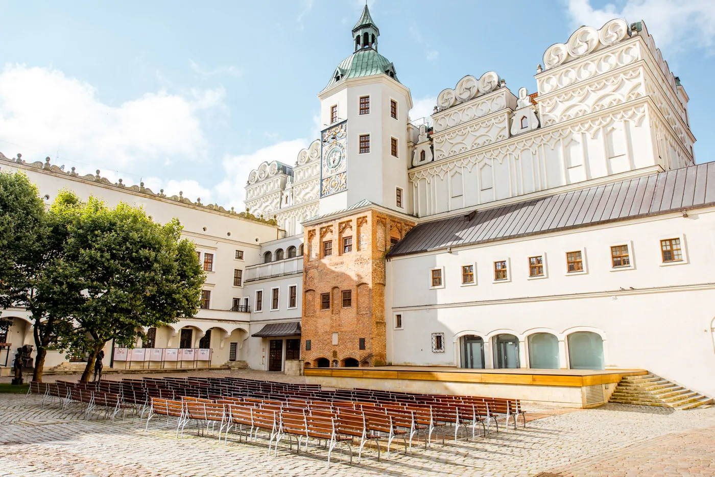 The photo shows Zamek Książąt Pomorskich