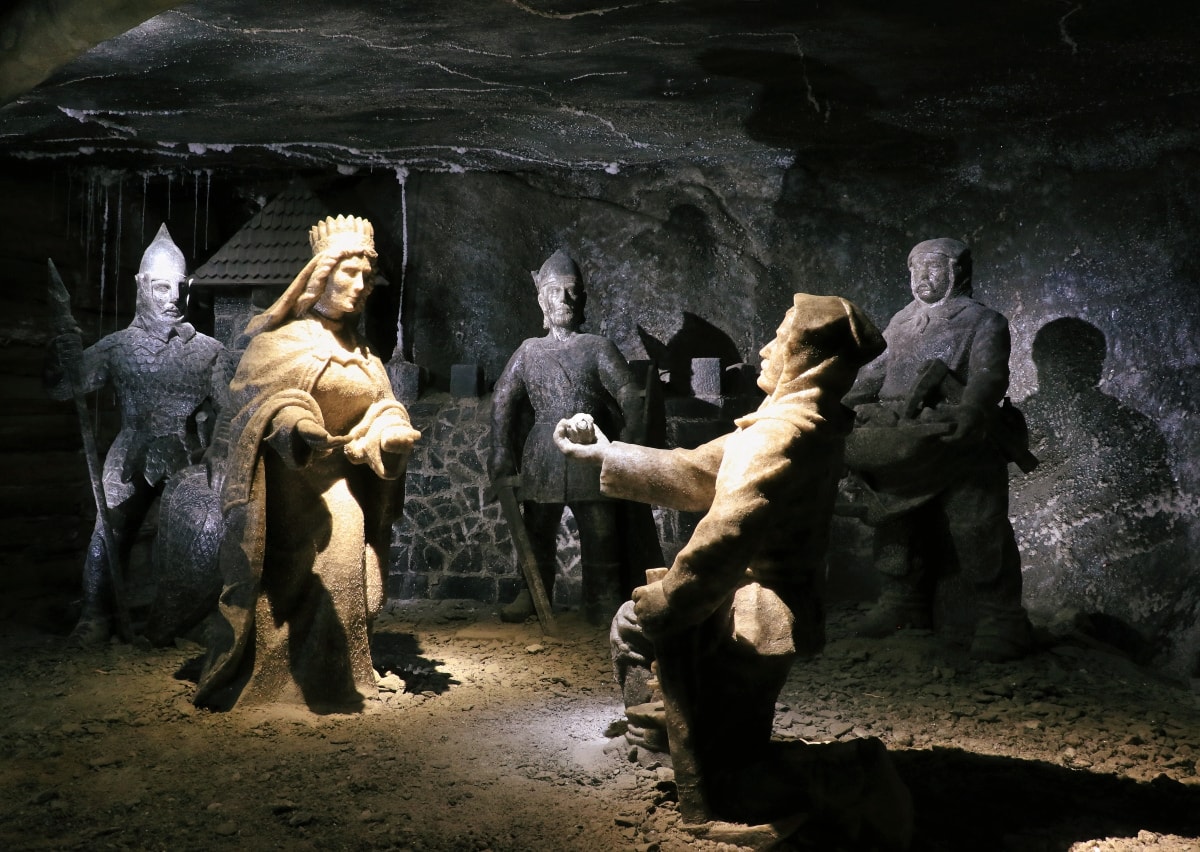 The photo shows Kopalnia Soli „Wieliczka”